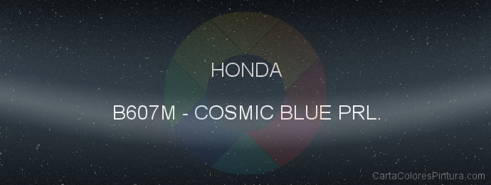 Pintura Honda B607M Cosmic Blue Prl.
