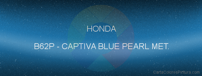 Pintura Honda B62P Captiva Blue Pearl Met.