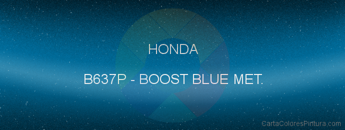 Pintura Honda B637P Boost Blue Met.