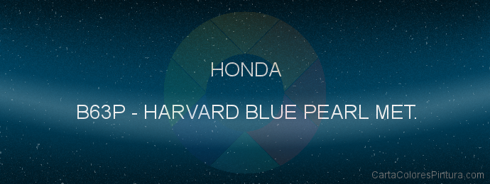 Pintura Honda B63P Harvard Blue Pearl Met.