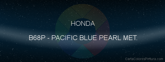 Pintura Honda B68P Pacific Blue Pearl Met.