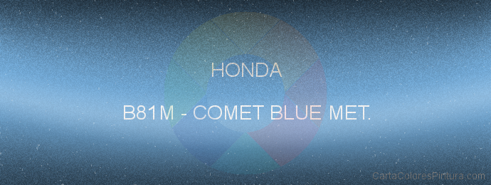 Pintura Honda B81M Comet Blue Met.