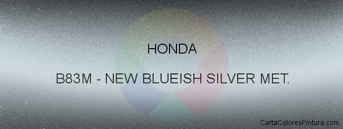 Pintura Honda B83M New Blueish Silver Met.