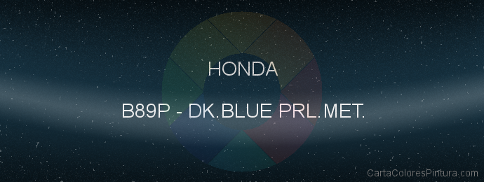 Pintura Honda B89P Dk.blue Prl.met.