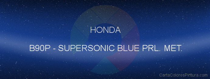 Pintura Honda B90P Supersonic Blue Prl. Met.