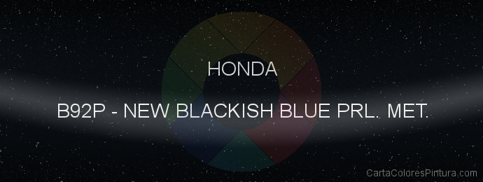 Pintura Honda B92P New Blackish Blue Prl. Met.