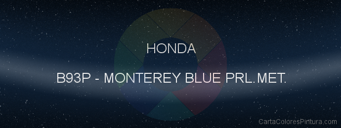 Pintura Honda B93P Monterey Blue Prl.met.