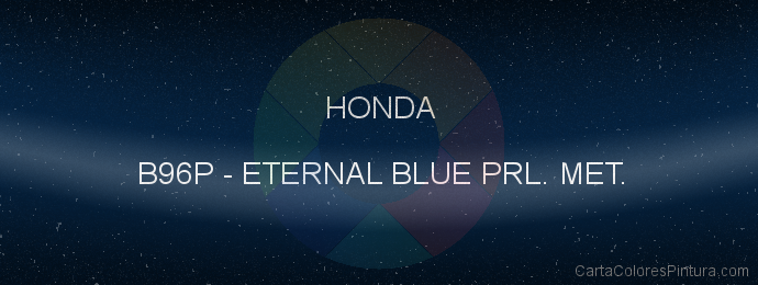 Pintura Honda B96P Eternal Blue Prl. Met.