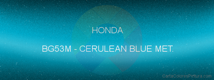 Pintura Honda BG53M Cerulean Blue Met.