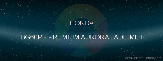 Pintura Honda BG60P Premium Aurora Jade Met