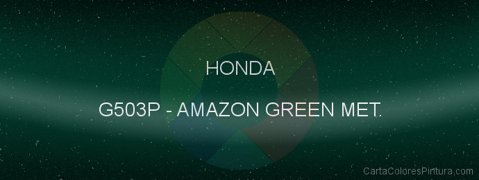 Pintura Honda G503P Amazon Green Met.