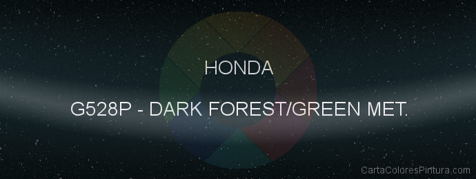 Pintura Honda G528P Dark Forest/green Met.