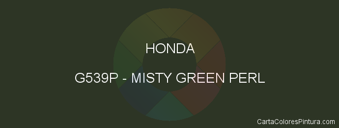 Pintura Honda G539P Misty Green Perl