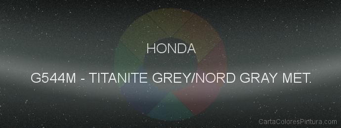 Pintura Honda G544M Titanite Grey/nord Gray Met.