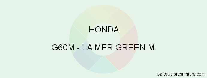 Pintura Honda G60M La Mer Green M.