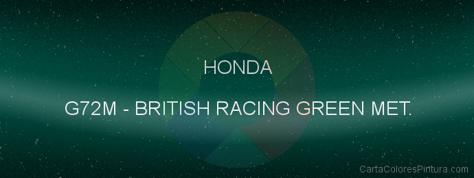 Pintura Honda G72M British Racing Green Met.