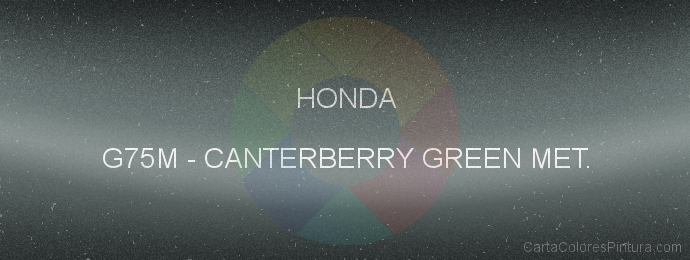 Pintura Honda G75M Canterberry Green Met.