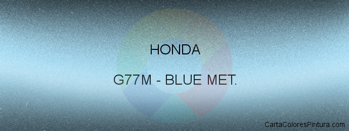 Pintura Honda G77M Blue Met.
