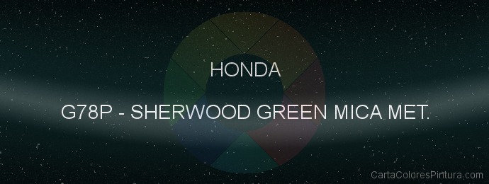 Pintura Honda G78P Sherwood Green Mica Met.