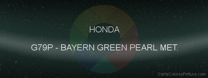 Pintura Honda G79P Bayern Green Pearl Met.