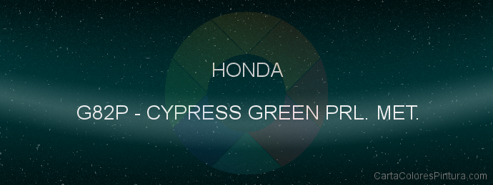 Pintura Honda G82P Cypress Green Prl. Met.