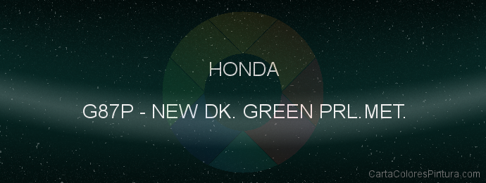 Pintura Honda G87P New Dk. Green Prl.met.