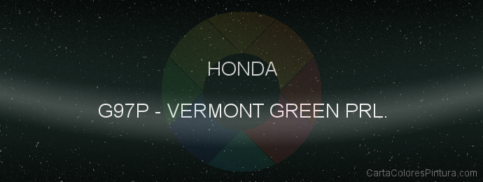 Pintura Honda G97P Vermont Green Prl.