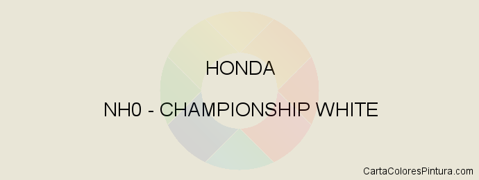 Pintura Honda NH0 Championship White