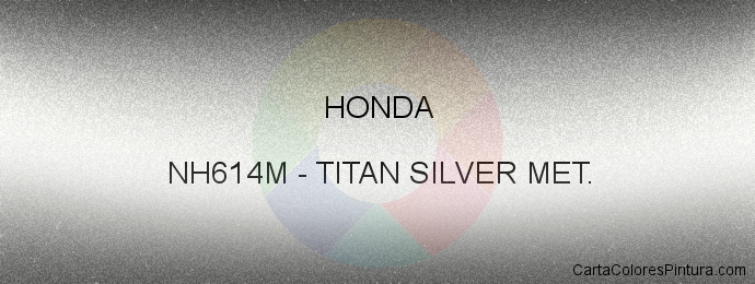 Pintura Honda NH614M Titan Silver Met.