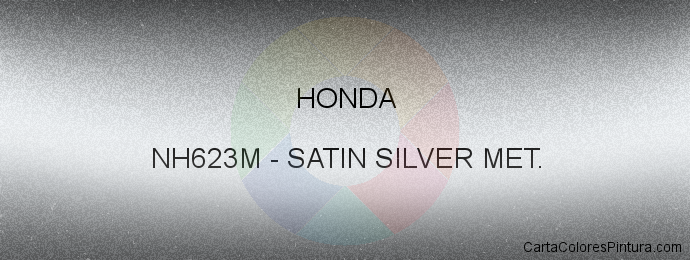 Pintura Honda NH623M Satin Silver Met.