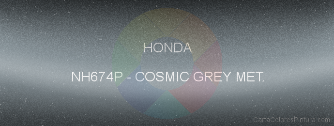 Pintura Honda NH674P Cosmic Grey Met.