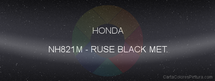 Pintura Honda NH821M Ruse Black Met.