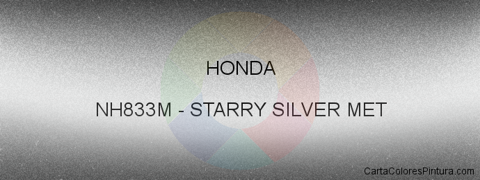 Pintura Honda NH833M Starry Silver Met