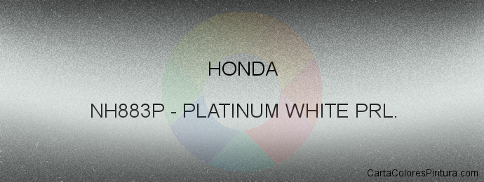 Pintura Honda NH883P Platinum White Prl.