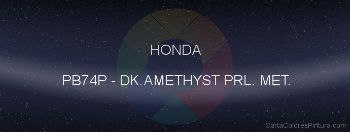 Pintura Honda PB74P Dk.amethyst Prl. Met.