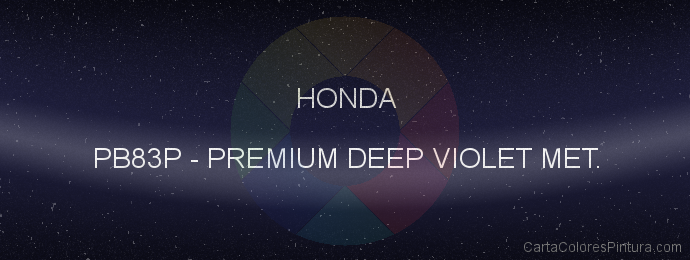 Pintura Honda PB83P Premium Deep Violet Met.