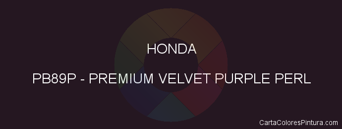 Pintura Honda PB89P Premium Velvet Purple Perl