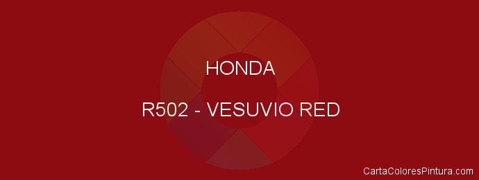 Pintura Honda R502 Vesuvio Red