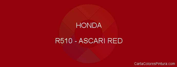 Pintura Honda R510 Ascari Red