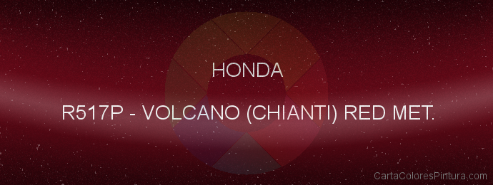 Pintura Honda R517P Volcano (chianti) Red Met.
