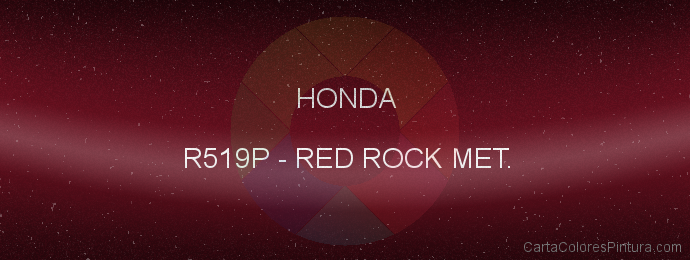 Pintura Honda R519P Red Rock Met.