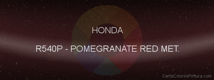 Pintura Honda R540P Pomegranate Red Met.