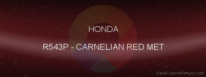 Pintura Honda R543P Carnelian Red Met