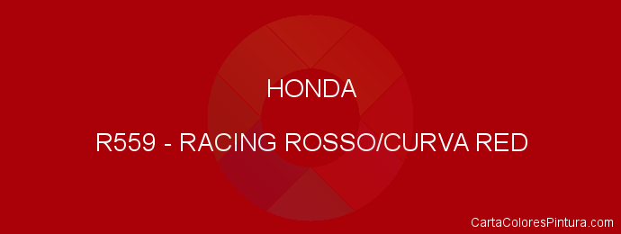 Pintura Honda R559 Racing Rosso/curva Red