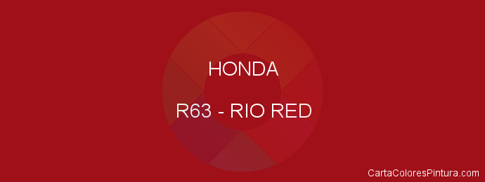 Pintura Honda R63 Rio Red