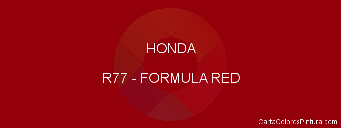Pintura Honda R77 Formula Red