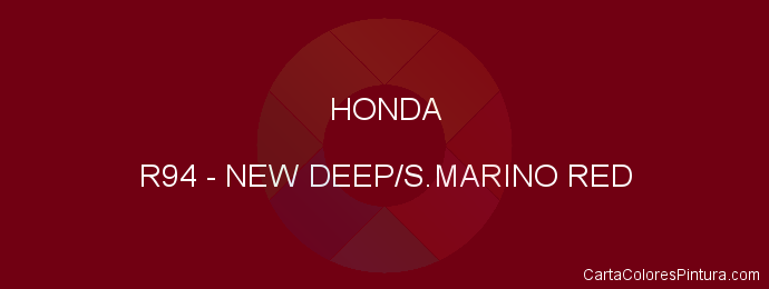 Pintura Honda R94 New Deep/s.marino Red