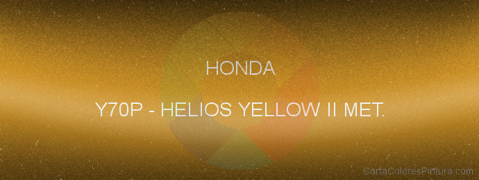 Pintura Honda Y70P Helios Yellow Ii Met.