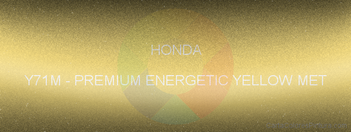 Pintura Honda Y71M Premium Energetic Yellow Met