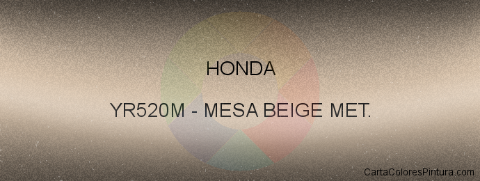 Pintura Honda YR520M Mesa Beige Met.